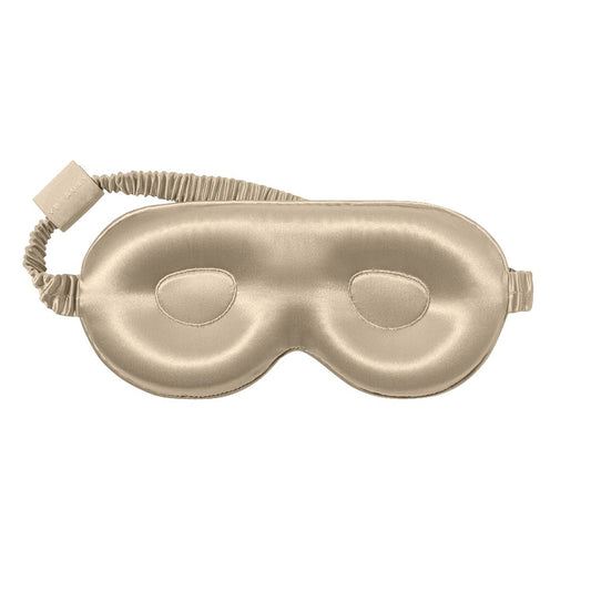 Die VBEAUTY 3D Seiden Schlafmaske ist eine Einschlafhilde und verlängert den REM Schlaf. 100% Blickdicht und spart die Augen aus.