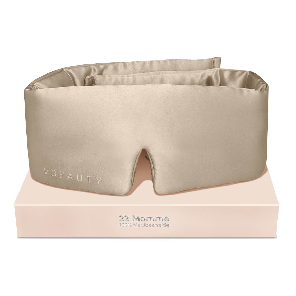 Erlebe ultimativen Komfort und tiefe Entspannung mit der VBEAUTY Deep Sleep Seiden Schlafmaske.
