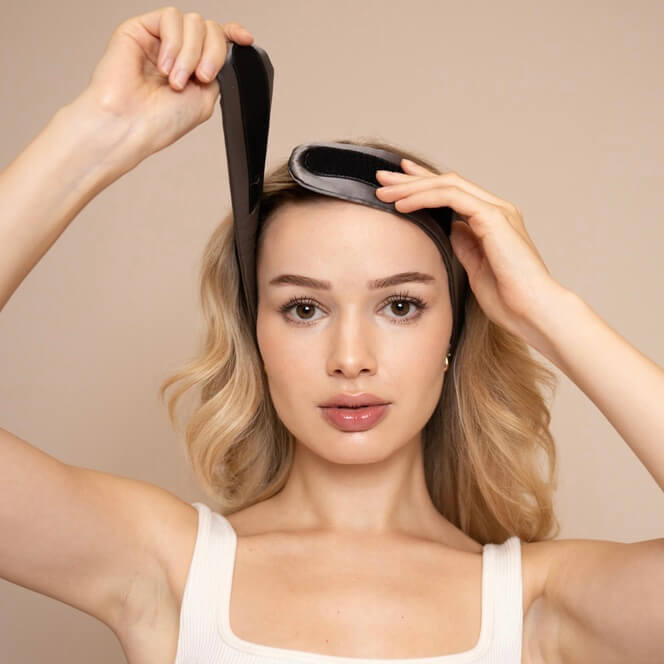 Das VBEAUTY Premium Beauty Seidenhaarband ist dein perfekter Begleiter für alle täglichen Routinen – sei es Hautpflege, Make-up oder Dein Training.