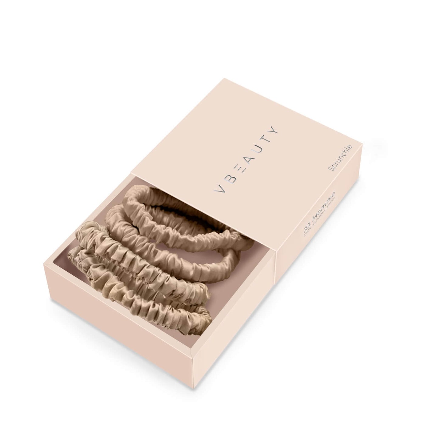 Das VBEAUTY Premium Seiden Scrunchie bietet das ultimative Erlebnis für Haarstyling und -pflege. Hergestellt aus 100% reiner Maulbeerseide