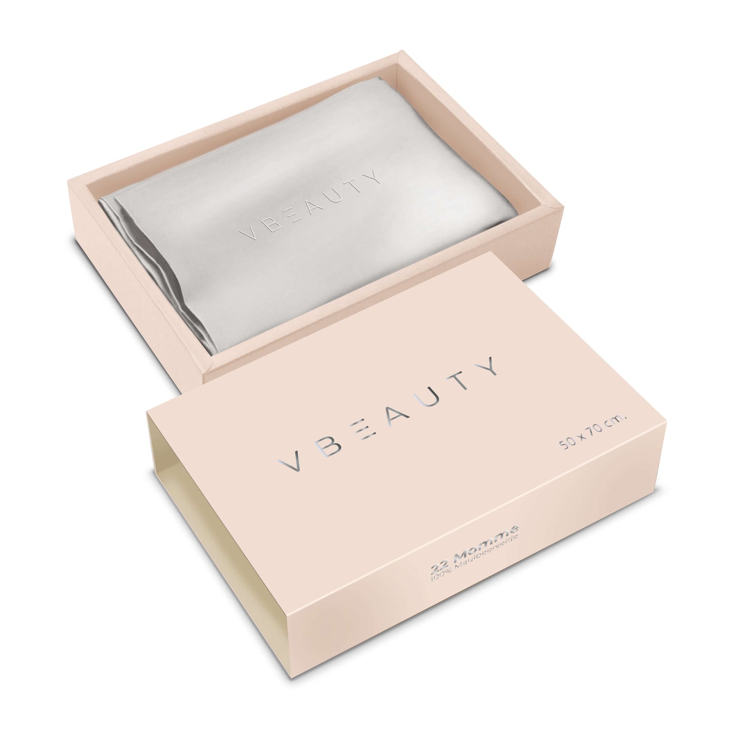 VBEAUTY Seidenkissenbezug - Silber