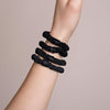 VBEAUTY Seiden Scrunchie Skinny-Set - Schwarz