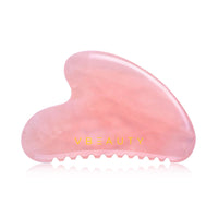 VBEAUTY Gua Sha mit Zähnen Massagestein - Rosenquarz