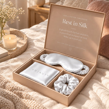 VBEAUTY Seiden Beauty Sleep Ritual Geschenkset - Creme