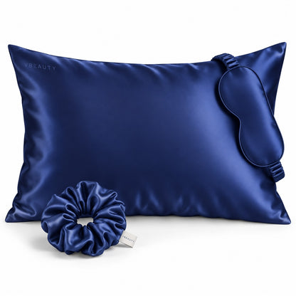 VBEAUTY Seiden Beauty Sleep Ritual Geschenkset - Midnight Blue