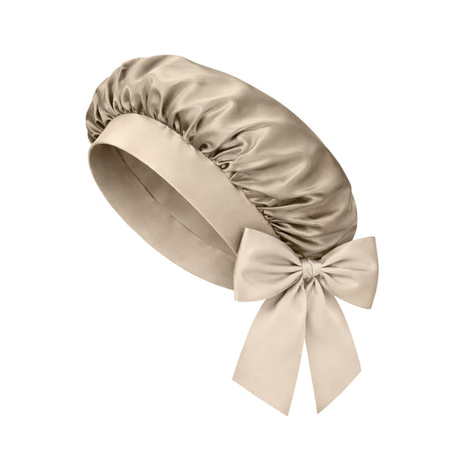 VBEAUTY Premium Seiden Bonnet - Champagner