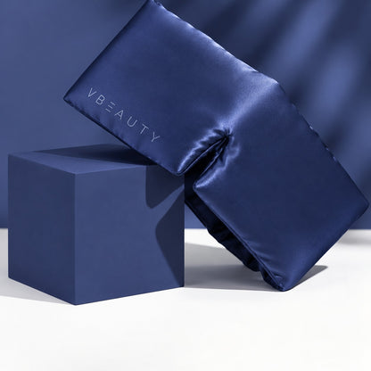 VBEAUTY Deep Sleep Seiden Schlafmaske - Midnight Blue