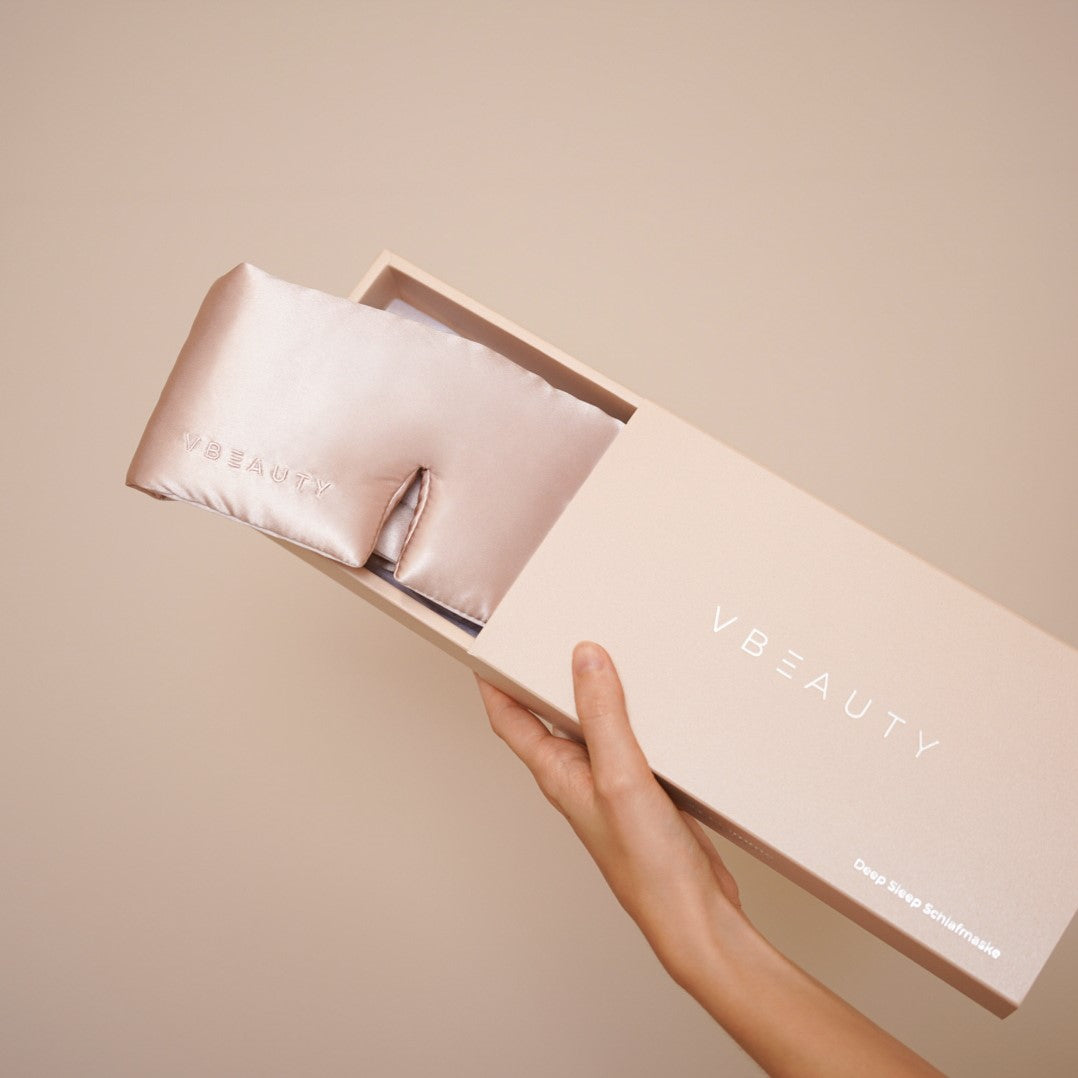 VBEAUTY Premium Deep Sleep Seiden Schlafmaske - Rose