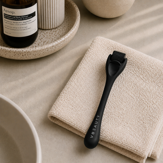 VBEAUTY Micro-Needling Derma Roller - matt schwarz