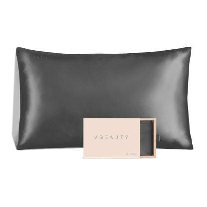 VBEAUTY Seidenkissenbezug 65 x 100 cm - Anthrazit