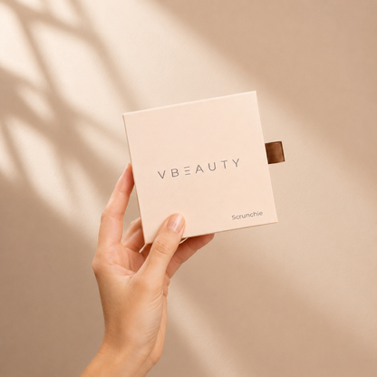 VBEAUTY Premium Seiden Scrunchie - Anthrazit
