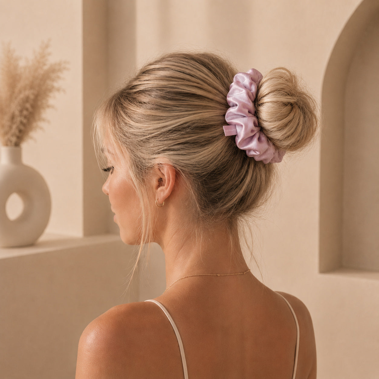 VBEAUTY Premium Seiden Scrunchie - Rose