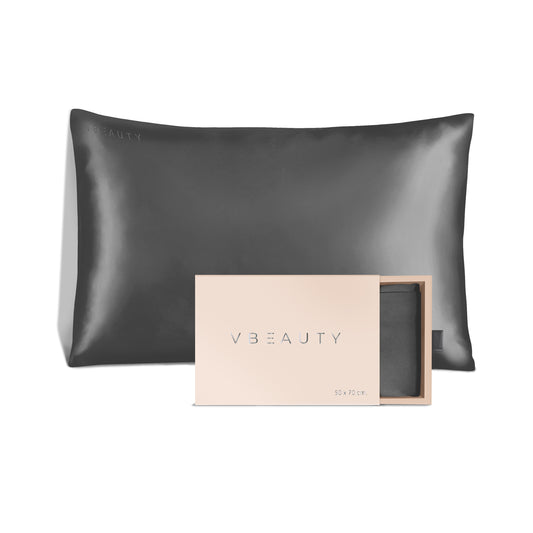 VBEAUTY Seidenkissenbezug 50 x 70 cm - Anthrazit