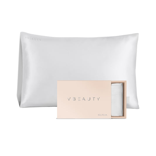 VBEAUTY Seidenkissenbezug  50 x 70 cm - Creme