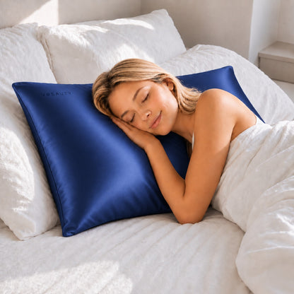 VBEAUTY Seidenkissenbezug 50 x 70 cm - Midnight Blue
