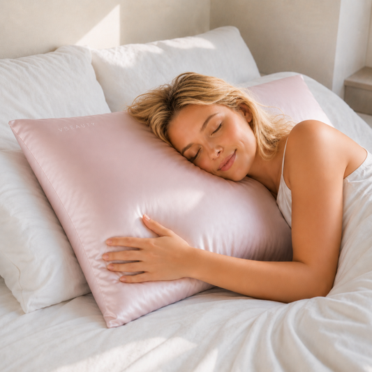 VBEAUTY Seidenkissenbezug 50 x 70 cm - Rose