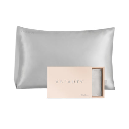 VBEAUTY Seidenkissenbezug - Silber