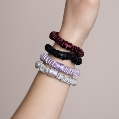 VBEAUTY Seiden Scrunchie Skinny-Set - Cool Tones