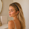 VBEAUTY Seiden Skinny Haarband - Anthrazit