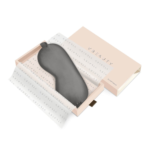VBEAUTY Premium Seiden Schlafmaske - Anthrazit