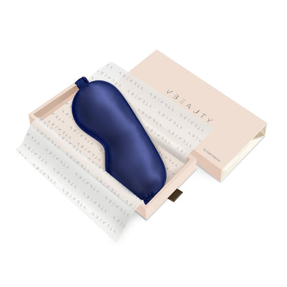 VBEAUTY Premium Seiden Schlafmaske - Midnight Blue