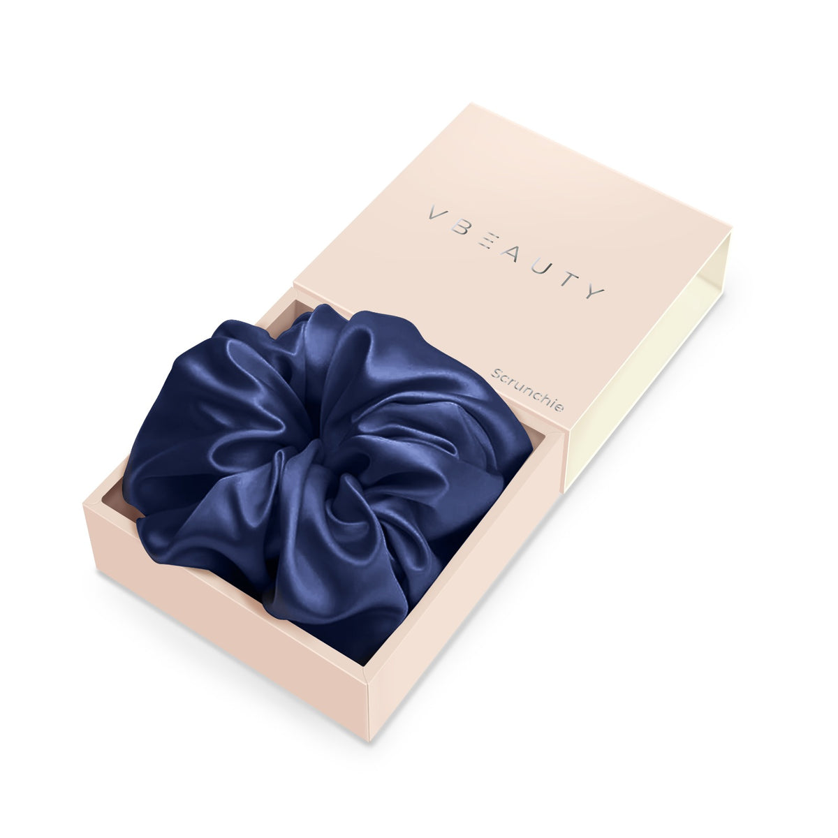 VBEAUTY Premium Seiden Scrunchie - Midnight Blue