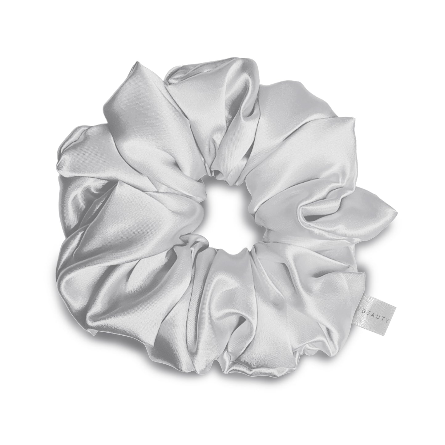 VBEAUTY Premium Seiden Scrunchie - Silber